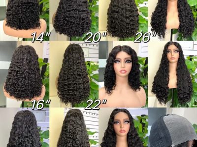 Double drawn human hair wigs