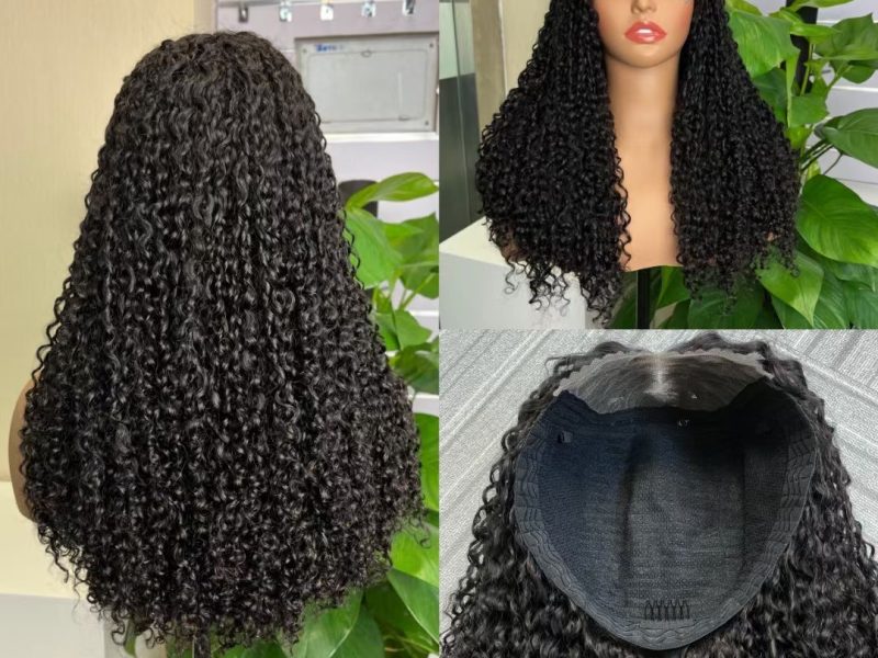 Double drawn human hair wigs